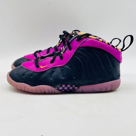 Nike Little Posite One Boys 9C Purple Saturn Black Youth PS Sneakers Shoes - Picture 4 of 11